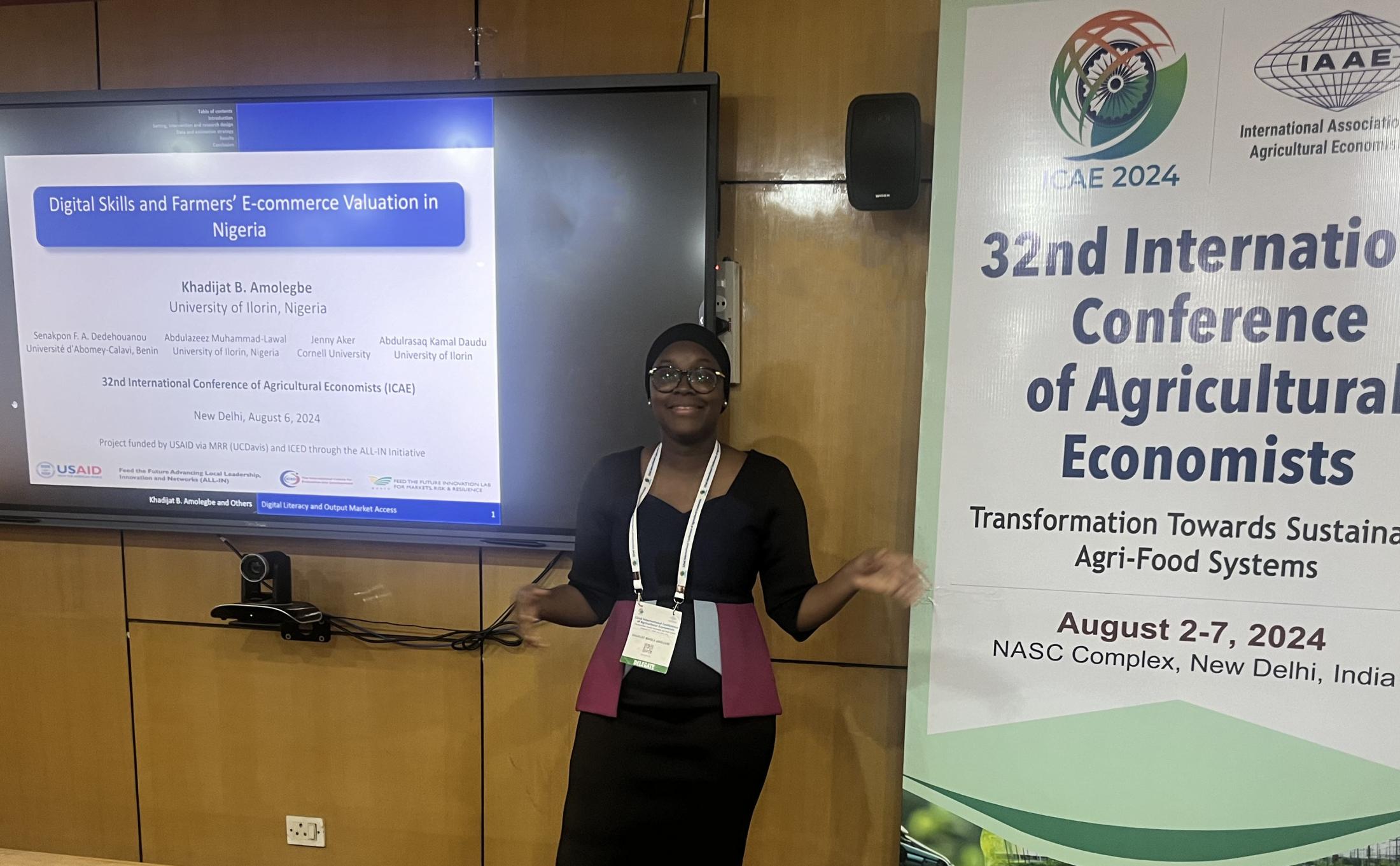 Khadijat with presentation