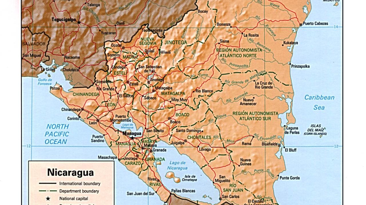 Nicaragua map