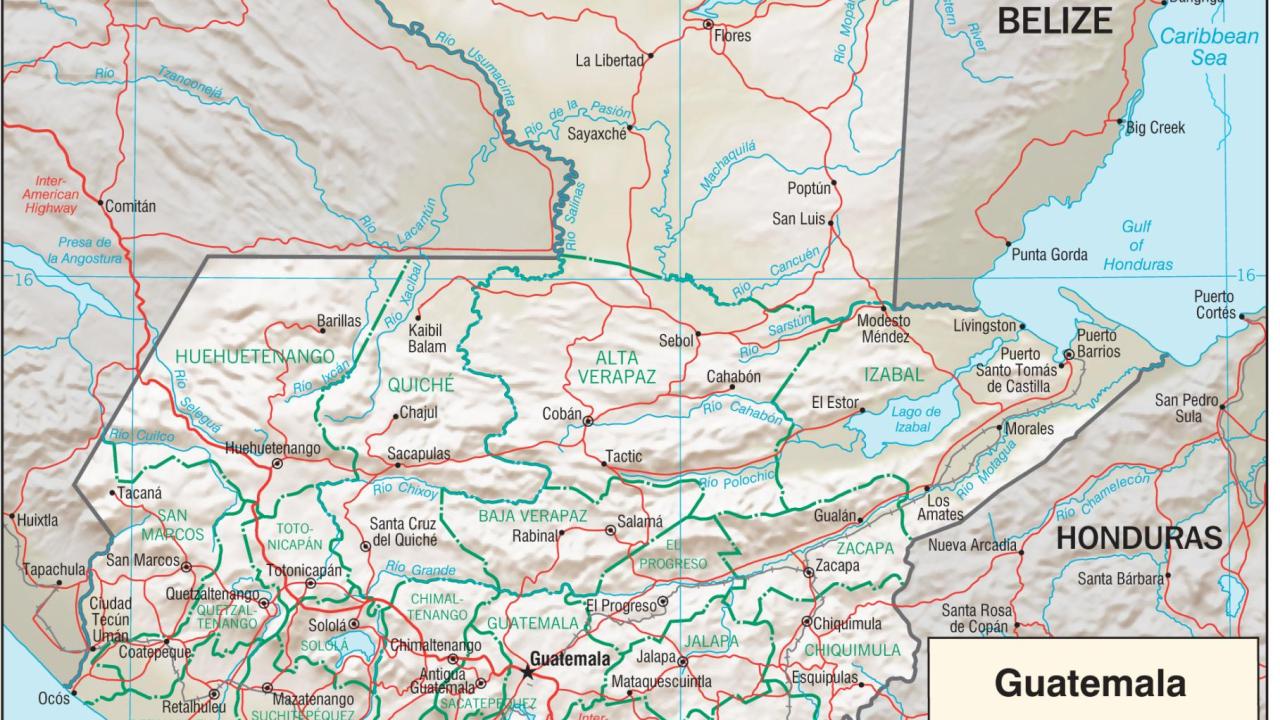 Guatemala map