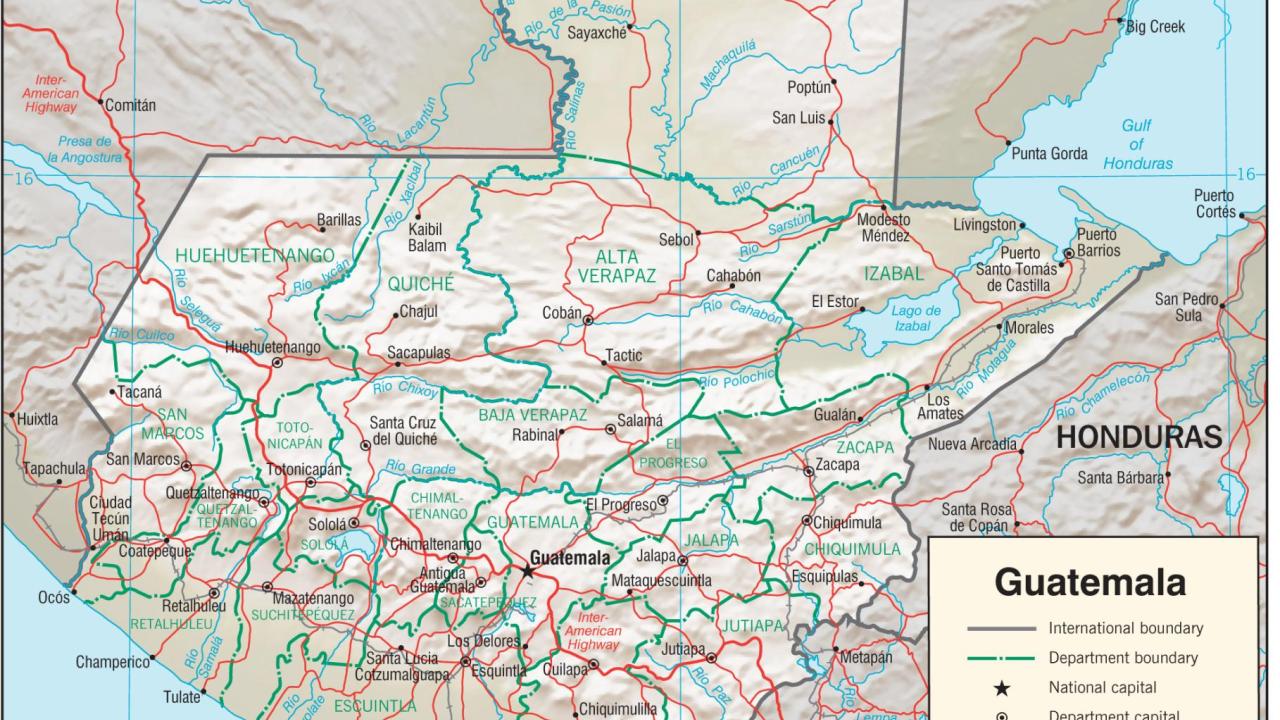 Guatemala map