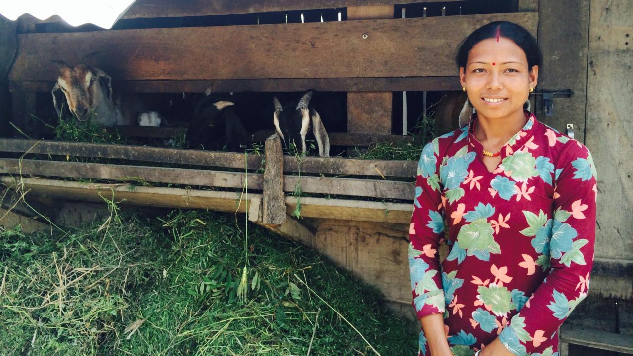 SLVC program participant in Nepal
