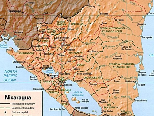 Nicaragua map